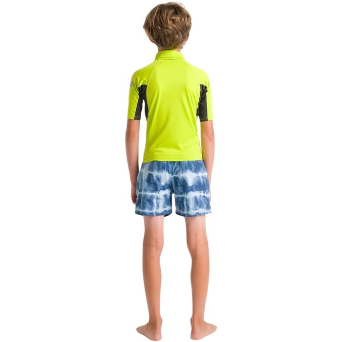 2024 C- Skins Enfants NuWave X Short Sleeve Lycra Vest C-NLYSSJ - Lime / Anthracite / Multi